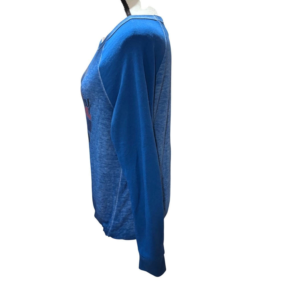 Disney Parks Walt Disney World Sweatshirt Mickey Mouse 1971 Blue Raglan M - Picture 3 of 8